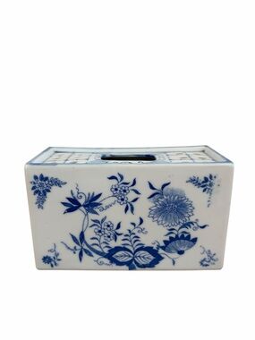 Andrea by Sadek Delft Style Flower Brick Frog